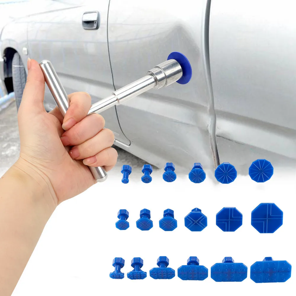 Car Repair Tools - Autodentreparatiegereedschap, autoreparatieset met 18 plastic lijmstrips,
