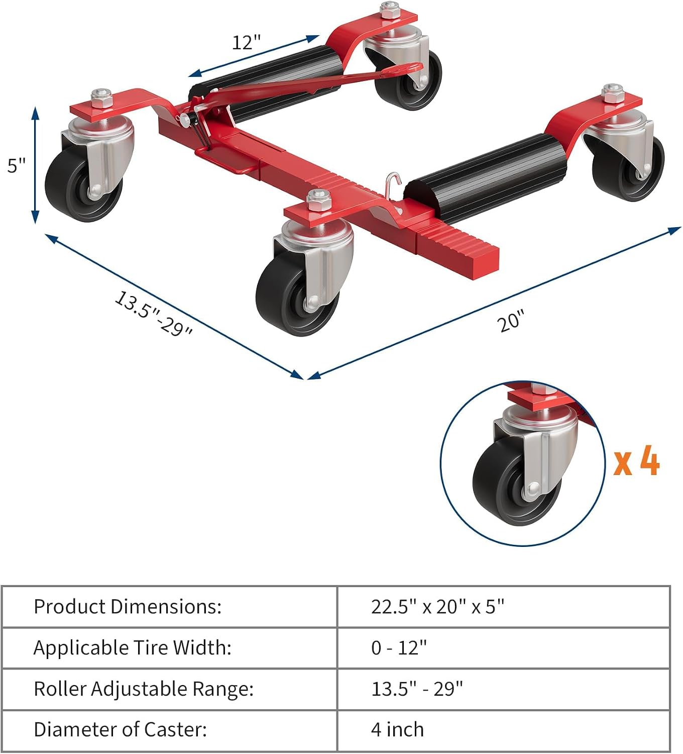 Tacleekii 2 4-pack autowielver - Car Jack recensie en prijs