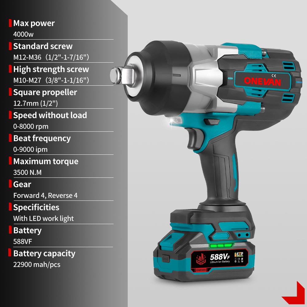 1000W Elektrische Slagmoersleu - Torque Wrench recensie en prijs