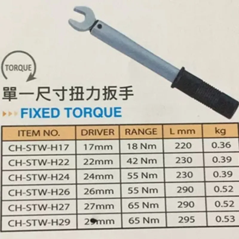 Open, vaststaande momentsleute - Torque Wrench recensie en prijs